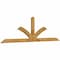 Ekena Millwork Richland Rough Sawn Timber Gable Bracket, Western Red Cedar, 96"W x 28"H x 2"D x 4"F, 7/12 Pitch GBW096X28X0204RIC00RWR - alternate 4